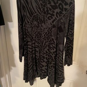 Animal print tunic